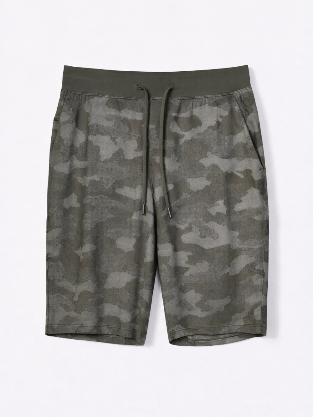 Lululemon T.H.E. Short 9" Linerless Dark Olive Camo Men's Large